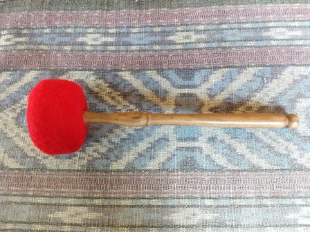 Mallet rubber with felt L+, length &plusmn;34 cm