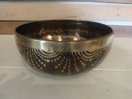 Singing bowl flower of life  23-24 cm