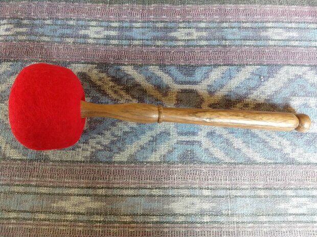 Mallet rubber with felt XXL, length ±40 cm