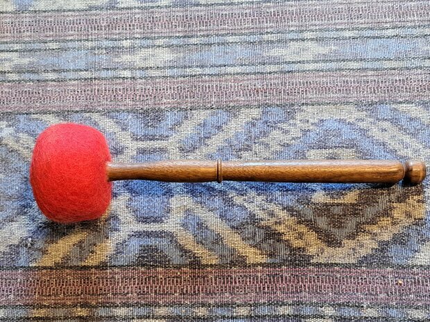 Mallet rubber with felt L, length ±33 cm