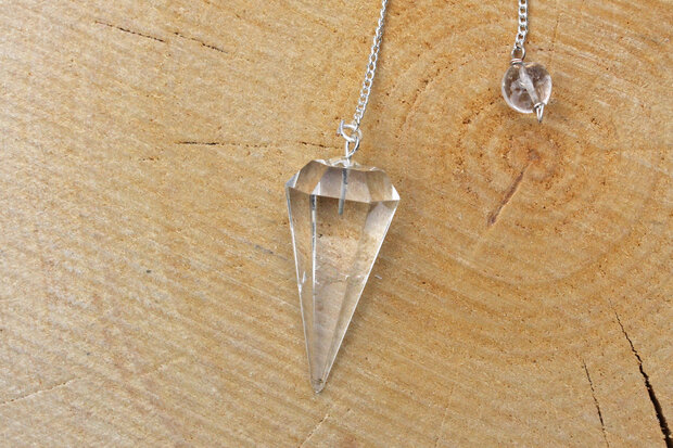 Pendulum crystal, facetted